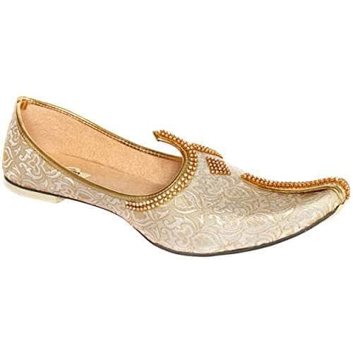 SHRADHA HEDAU #shfc #inhouse #custommade #manufacturing #wedding #royal  #golden #selfprint #brocade #she… | Groom shoes, Wedding shoes heels,  Sneakers men fashion