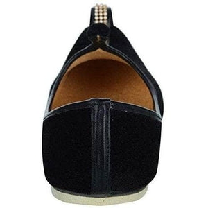 krafto mens black velvet mono rhinestone mojaris