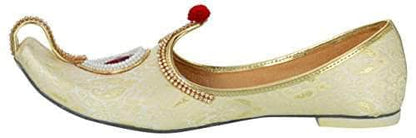 krafto mens gold fabric rhinestone ruby mojaris