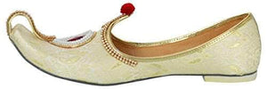 krafto mens gold fabric rhinestone ruby mojaris