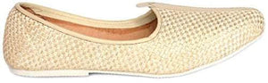 Krafto Men's Cream Mesh Jalsa Jutis