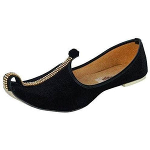 krafto mens black velvet mono rhinestone mojaris