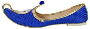 krafto mens blue jute rhinestone ruby mojaris