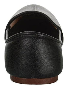 Krafto Men's Black Split Jalsa Leather Juttis