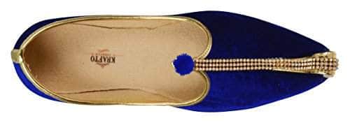 krafto mens red velvet mono rhinestone mojaris