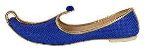 krafto mens blue jute mono rhinestone mojaris