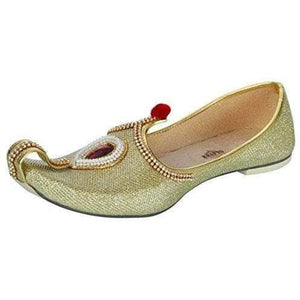 krafto mens gold glitz rhinestone ruby mojaris