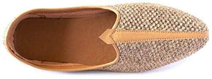 Krafto Men's Camel Brown Mesh Jalsa Jutis