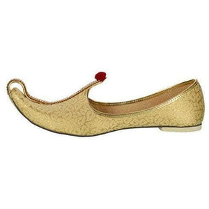 krafto mens gold fabric mono rhinestone mojaris