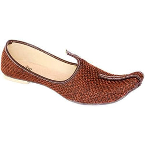 krafto mens amber jute sherwani jutti
