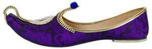 krafto mens purple fabric rhinestone ruby mojaris