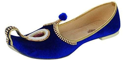 krafto mens blue velvet rhinestone ruby mojaris