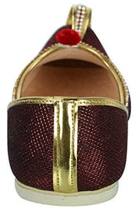 krafto mens maroon glitz rhinestone ruby mojaris