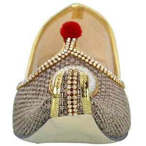 Buy Sandy Brown Jute Ruby Men's Sherwani Mojaris Online
