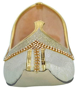 krafto mens cream gold glitz rhinestone mojaris