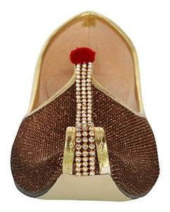 krafto mens copper glitz mono rhinestone mojaris