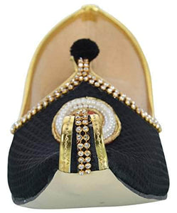 krafto mens black fabric rhinestone ruby mojaris