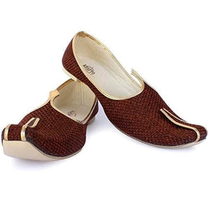 krafto mens tawny brown jute jutti