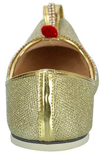 krafto mens gold glitz rhinestone ruby mojaris