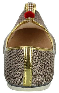 krafto mens sandy brown jute mono rhinestone mojaris