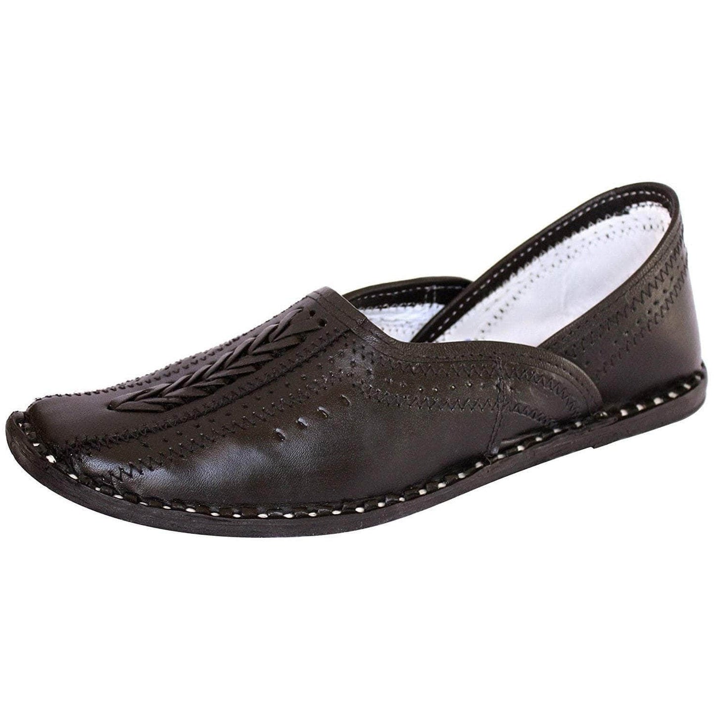 Black Leather Men's Boot Mojaris