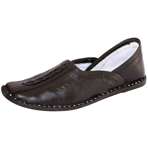 Black Leather Men's Boot Mojaris