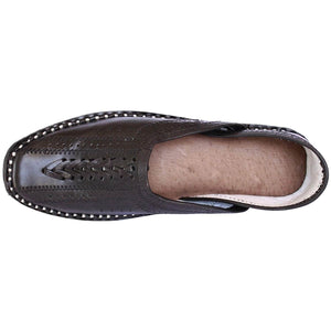 Black Leather Men's Boot Mojaris