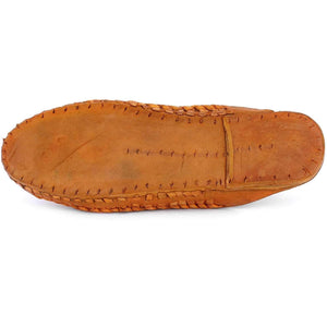 Yellow Leather Men's Kolhapuri Slippers