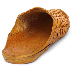 Yellow Leather Men's Kolhapuri Slippers