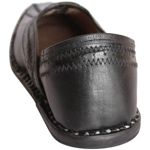 Black Leather Men's Boot Mojaris