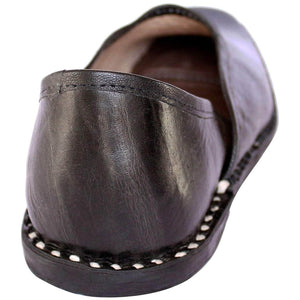 Buy Solid Black Leather Men's Jodhpuri Boot Mojaris Online