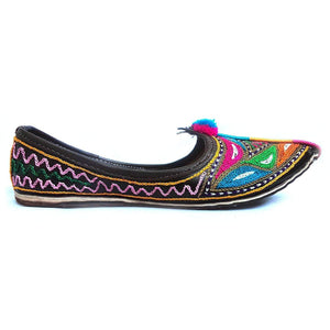 Colorful Embroidary Handmade Women's Jodhpuri Leather Jutti