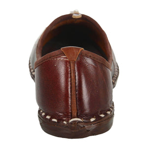 Maroon Handmade Leather Jutti for Man