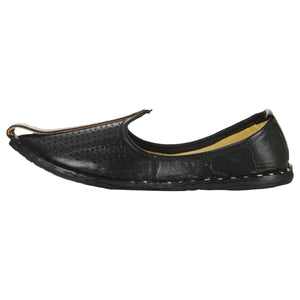 Black Handmade Jutti for Man