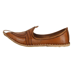 Brown Handmade Jutti for Man