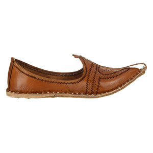 Brown Handcrafted Leather Boys Mojdi