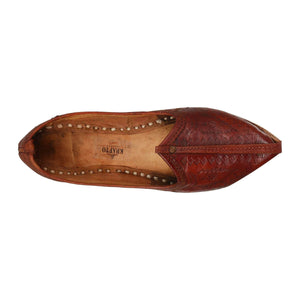 Maroon Handcrafted Mojdi for Man