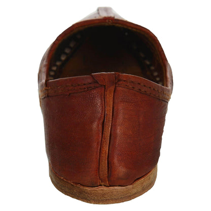 Maroon Handmade Leather Jutti for Man