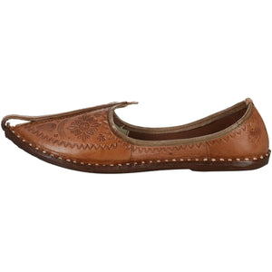 Brown Handmade Jutti for Man