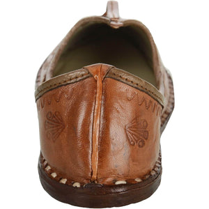 Brown Handmade Leather Jutti for Man