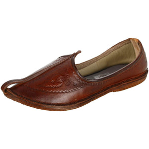 Brown Leather Mojri for Men