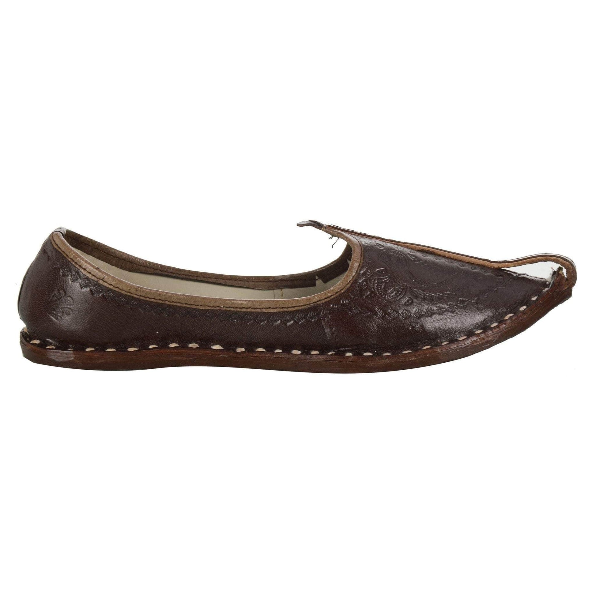 Brown Handcrafted Leather Boys Mojdi