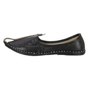 Black Handmade Jutti for Man