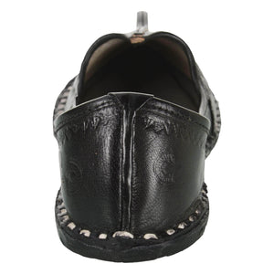 Black Handmade Leather Jutti for Man