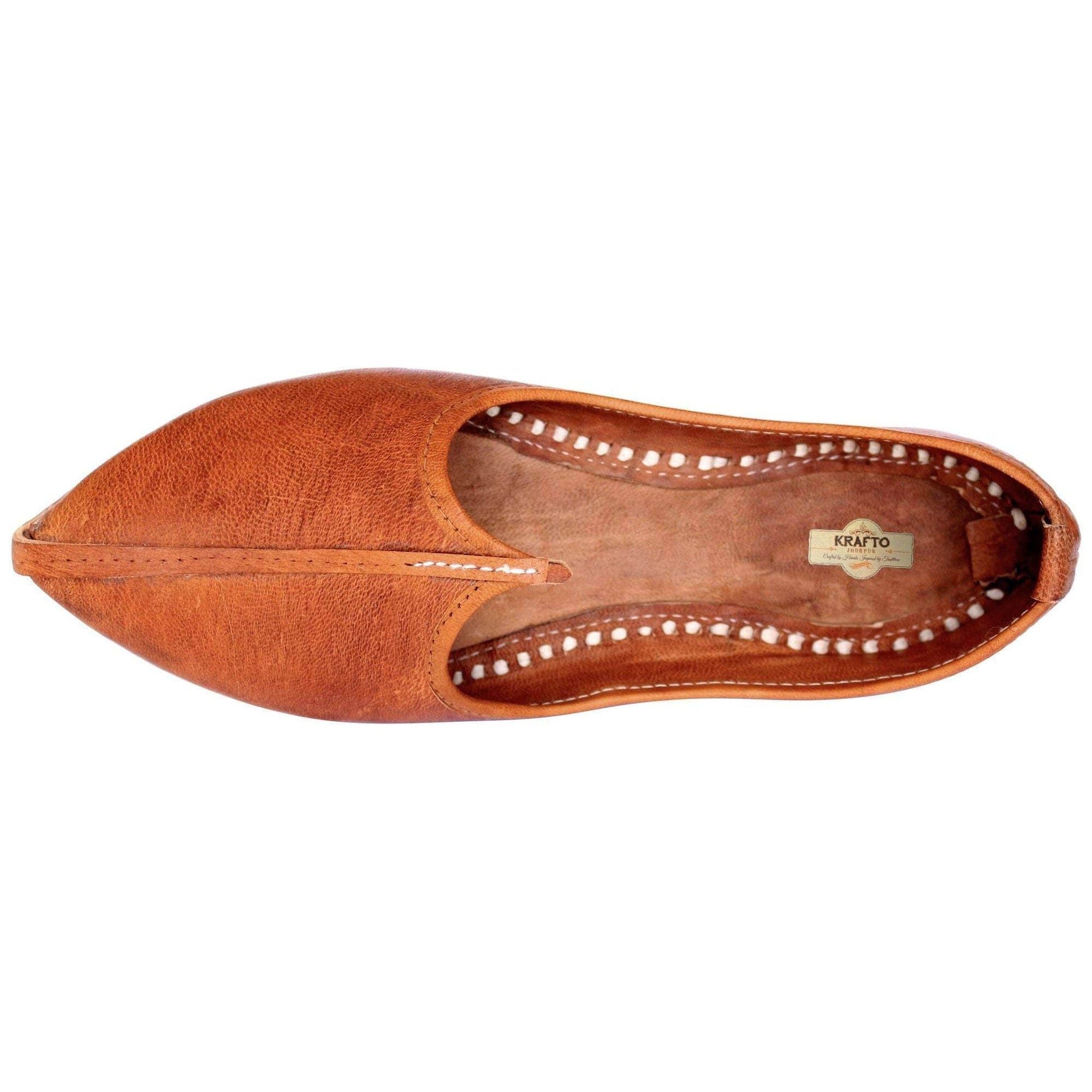 Brown Handmade Jutti for Man