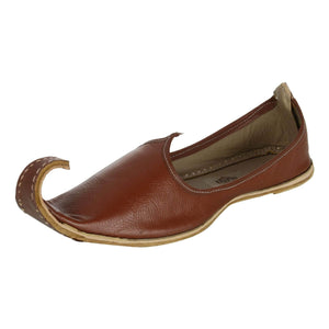 Brown Leather Mojri for Men