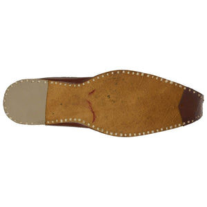 Plain Brown Handcrafted Juti for Man