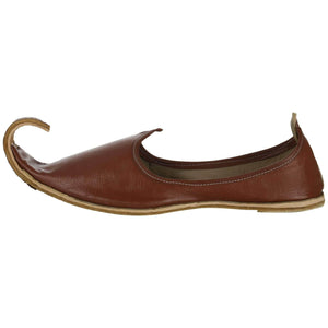 Brown Handmade Jutti for Man