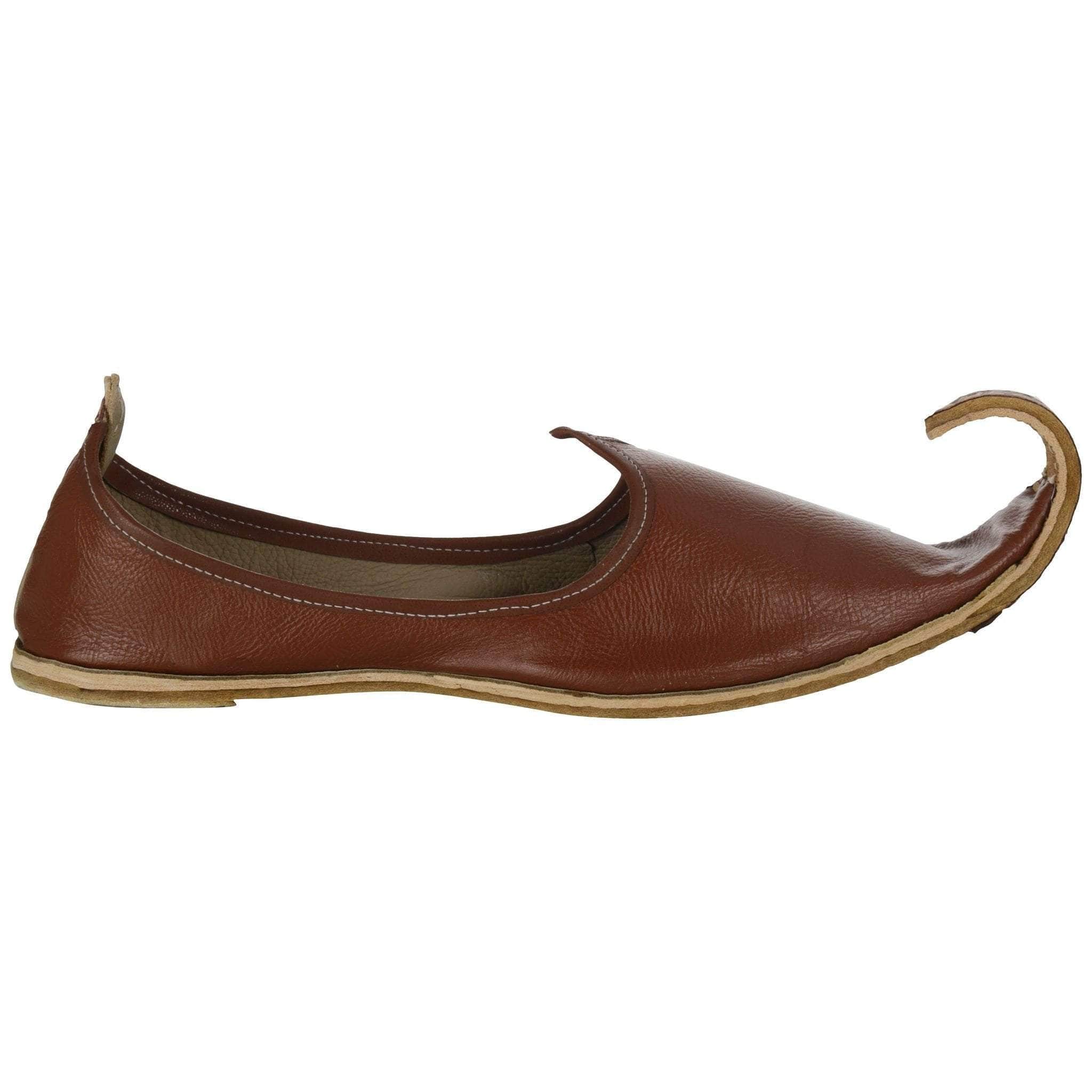 Buy Brown Leather Men s Punjabi Khussa Jutti Shop Online