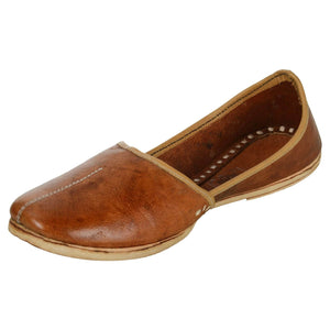Dark Brown Leather Mojri for Men